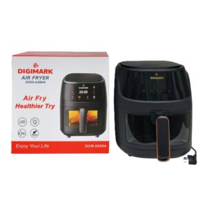 Digimark Digital Air Fryer with Viewing Window – Black & Rose Gold