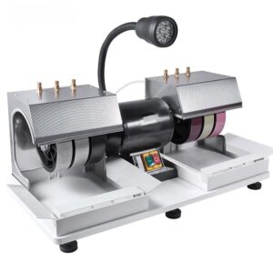 6″ Lapidary Cabbing Machine with Grinder, Polisher, Lamp & Water Pump