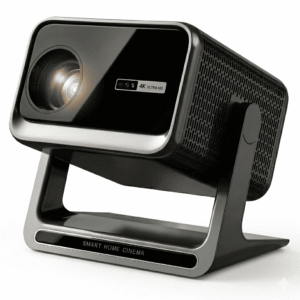 Smart 4K Projector – 850 ANSI Lumens, Native 1080P, Android 9.0 & Auto Focus | Next-Gen Home Theater with WiFi & 2G RAM