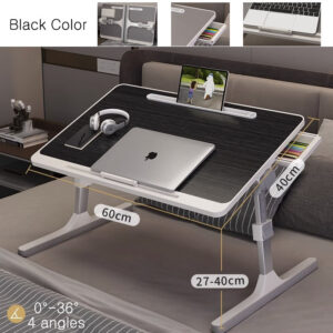 Table Bed Foldable Laptop Side Portable Study Desk Adjustable Height