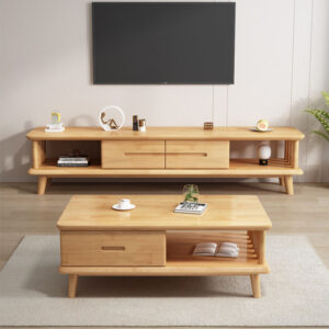 Wood Living Cabinet 1.5m/1.8m/2m Solid Stand, Room Storage Space, Floor