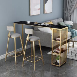 Bar Table Cabinet Storage