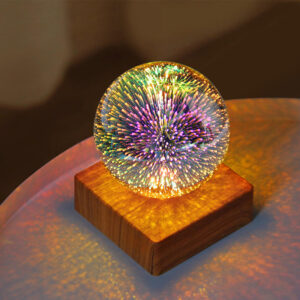 Crystal Firework Glass Night Light