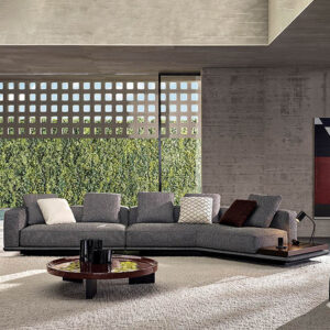 Italian Minimalist Living Room Large Sofa