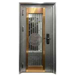 Stainless Steel Frosted Glass Bronze Entrance Door – Not Including Handle
