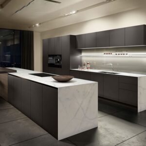 Luxury Kitchen Cabinet with Clean Handle