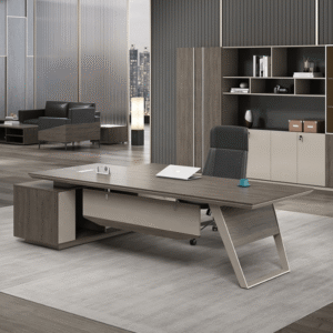 Luxury L‑Shaped Executive Workstation