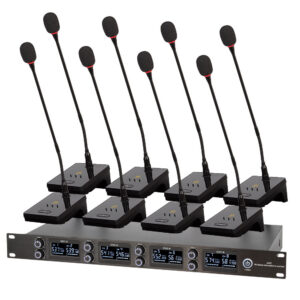 Wireless 8-Channel Gooseneck Microphone System