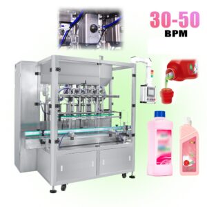 Automatic 6‑Head Liquid Detergent Filling Machine