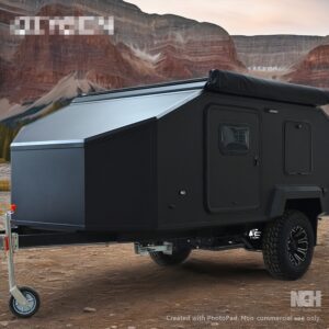 Luxury Outdoor Inflatable Camping Full Road Adventure Mini Camper Fiberglass