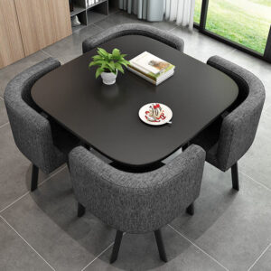 Modern 4‑Seat Dining Table & Chair Set