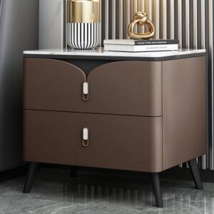 Modern Wood Bedroom Table Stand Set Bed Furniture