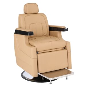 Electric Reclining Barber Chair with Ergonomic Design and Hydraulic Lifting System