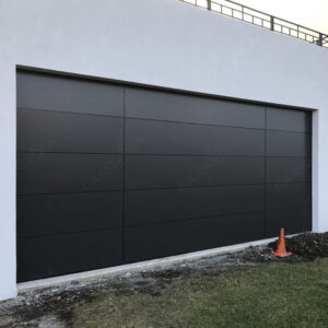 Metal Sectional Black Steel Garage Door 2.4m L x 4.8m W
