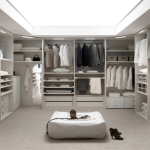 Sliding Wood Wardrobe Walk-In Closet