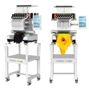 Compact Single-Head Commercial Embroidery Machine