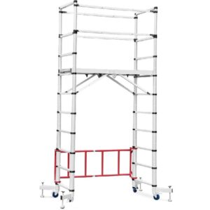 Folding Telescopic Scaffolding Step Ladder 3m Open Height