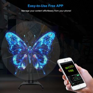 3D Mini Hologram LED Fan Display